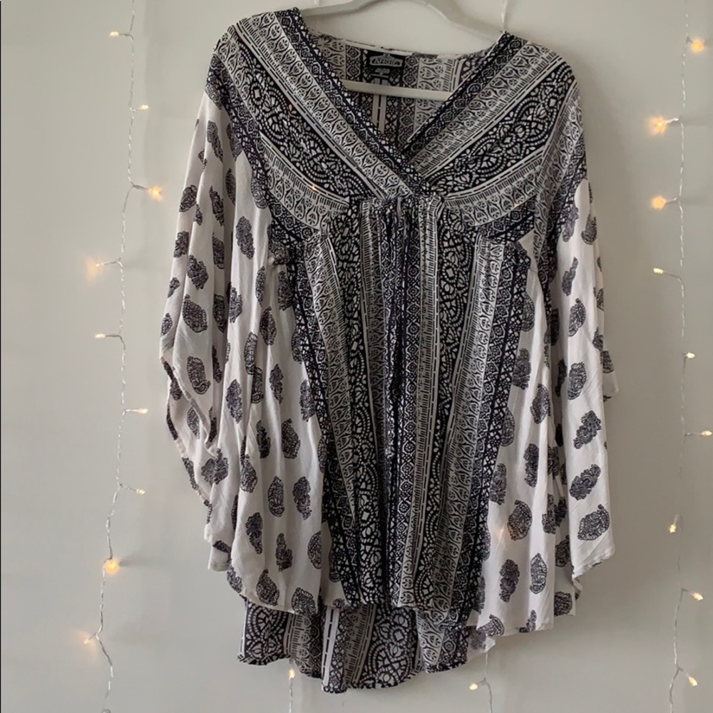Flow-y Mid Sleeve Top